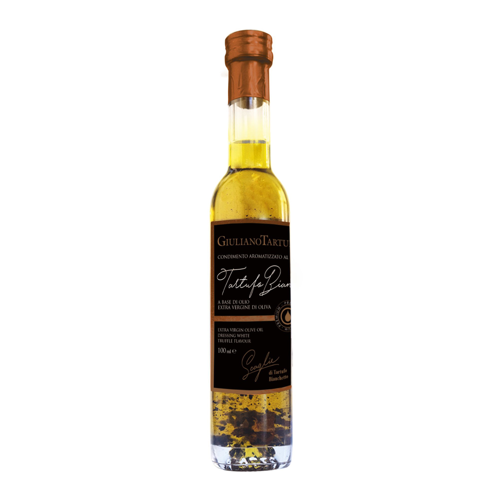 Condimento Tartufo Bianco con scaglie di Bianchetto 100 ml | Giuliano Tartufi