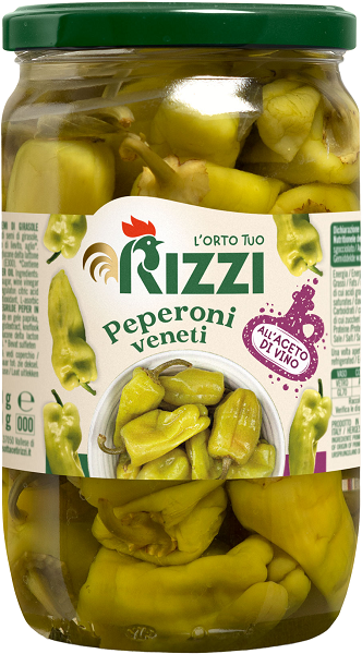 Peperoni Veneti scharf in Weinessig  720ml | Rizzi