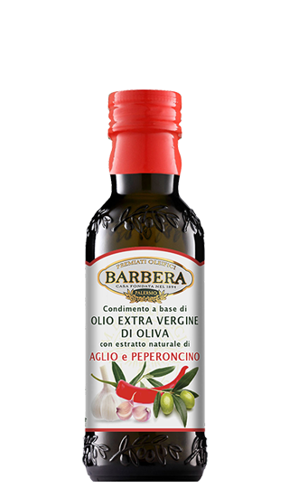 Condimento Olio extra vergine di Oliva Aglio Peperoncino Olivenöl 0,25l | Barbera