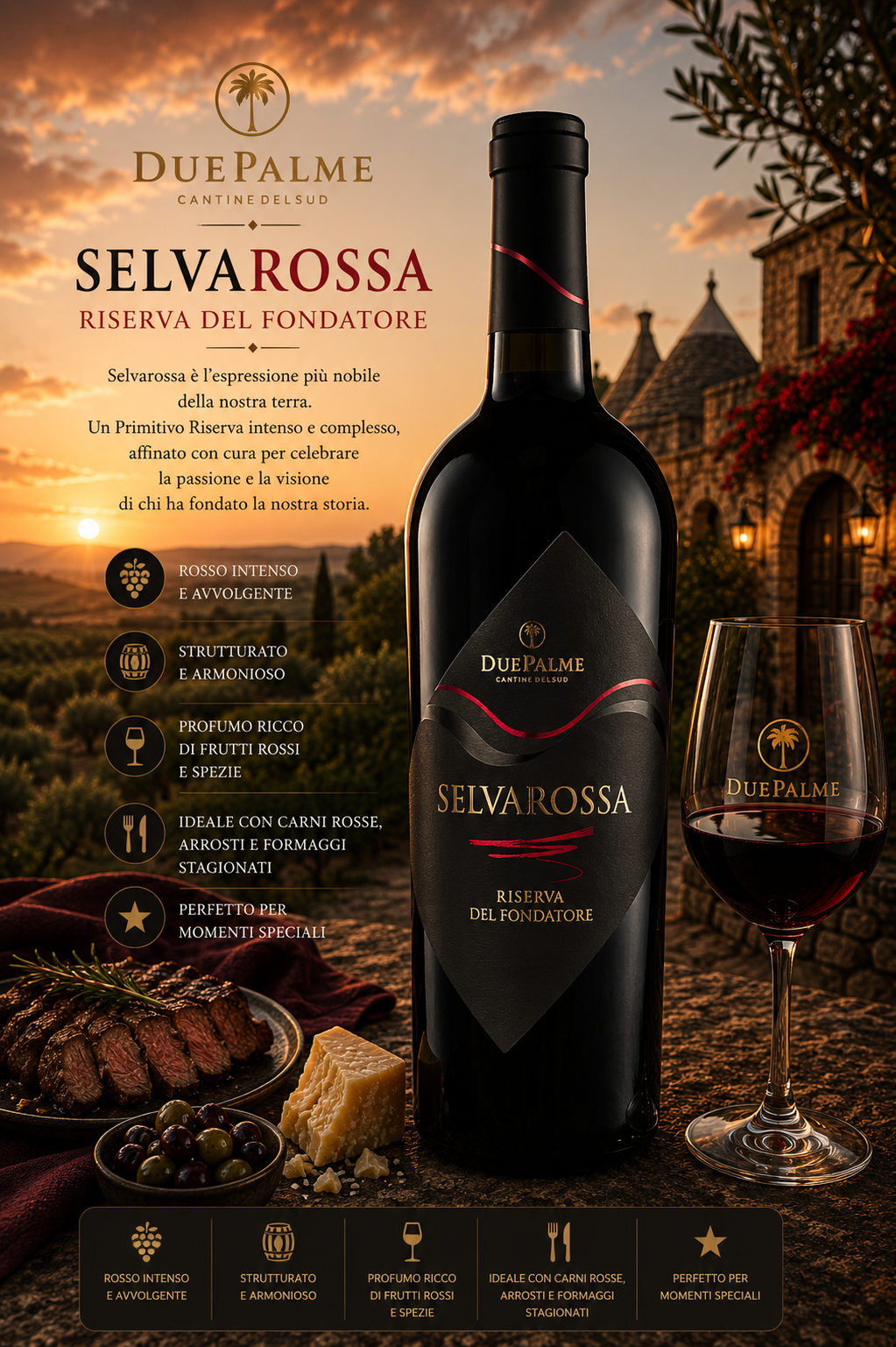 weinflasche, rotwein, selvarossa, riserva del fondatore, glaswein