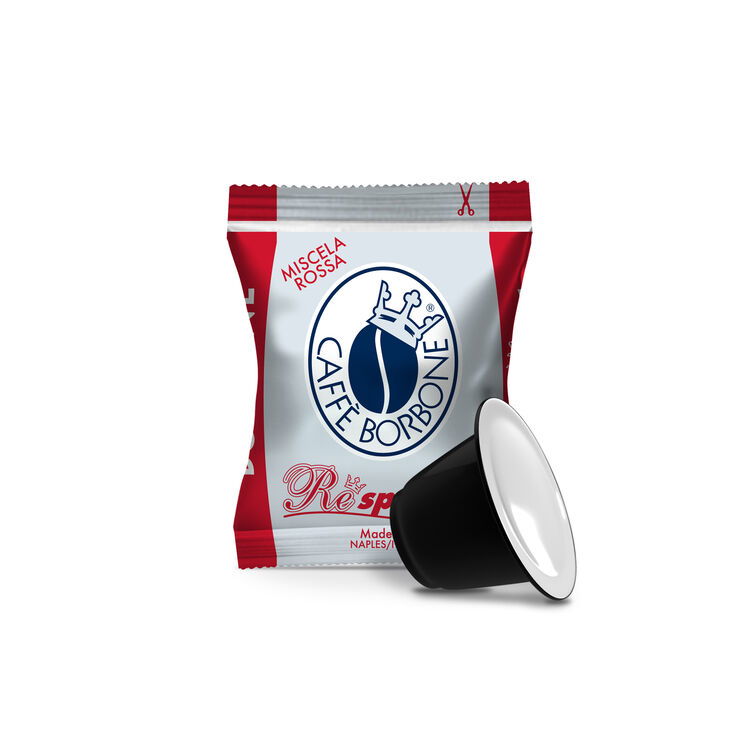 Rot Nespresso 50x5g Kapseln | Caffè Borbone