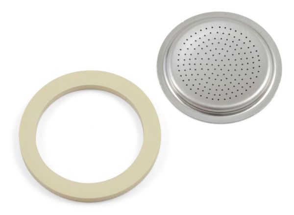 Dichtungsring (1)& Filtersieb  für Mokina/Bialetti