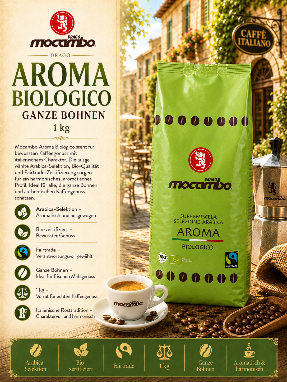 Kaffee, Kaffee-Bohnen, Aroma, Biologisch, Bio-Zertifiziert