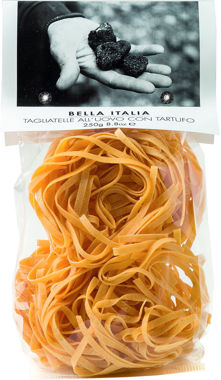 pasta, tagliatelle, orange, nudeln, verpackt