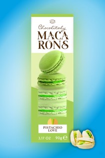 Macarons Pistazien Love 90g | Chocolitaly