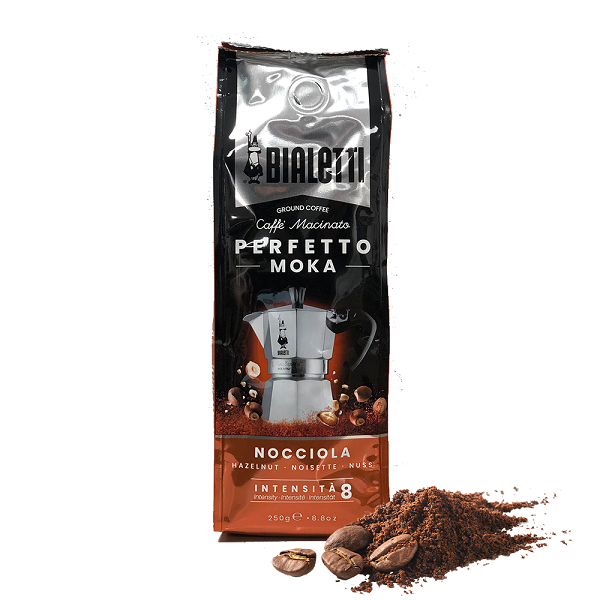 Caffé Perfetto Haselnuss gemahlen in Beutel 250g | Bialetti