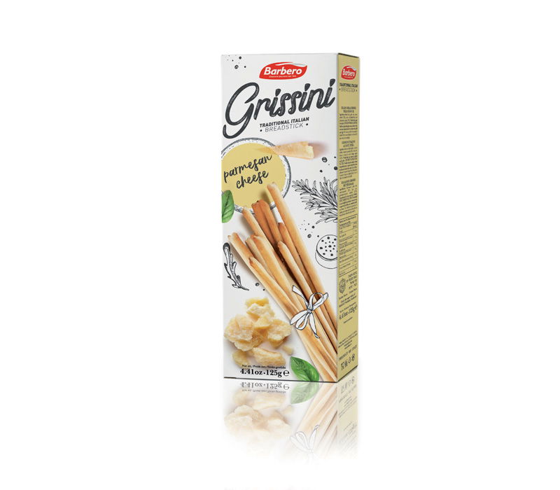 Grissini Traditional Parmigiano D.O.P 125g | Barbero