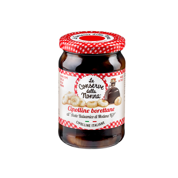 Cipolline Zwiebel borettane all´aceto balsamico di Modena IGP  290g/Le Conserve della Nonna