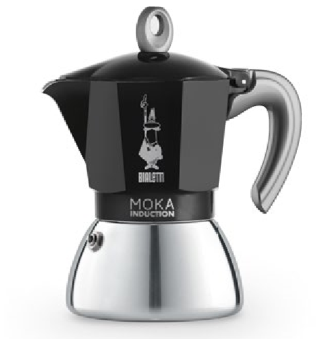 Moka Induction schwarz für 2 Tassen/Bialetti