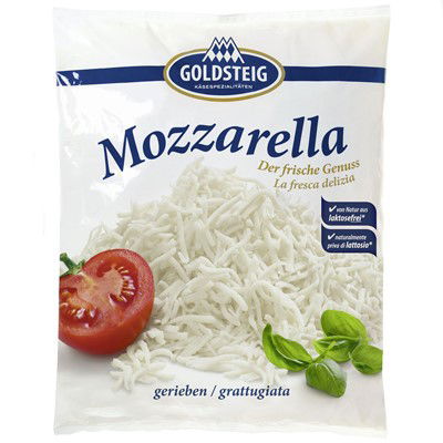 Mozzarella gerieben 1 Kg Beutel | Goldsteig