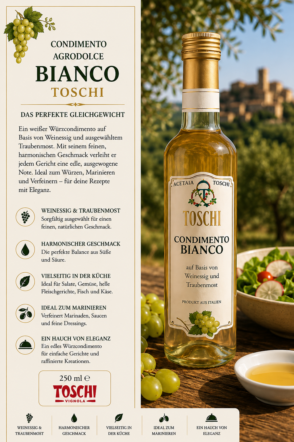 Weinbrand, Weißwein, Weinwürze, Condimento, Bianco