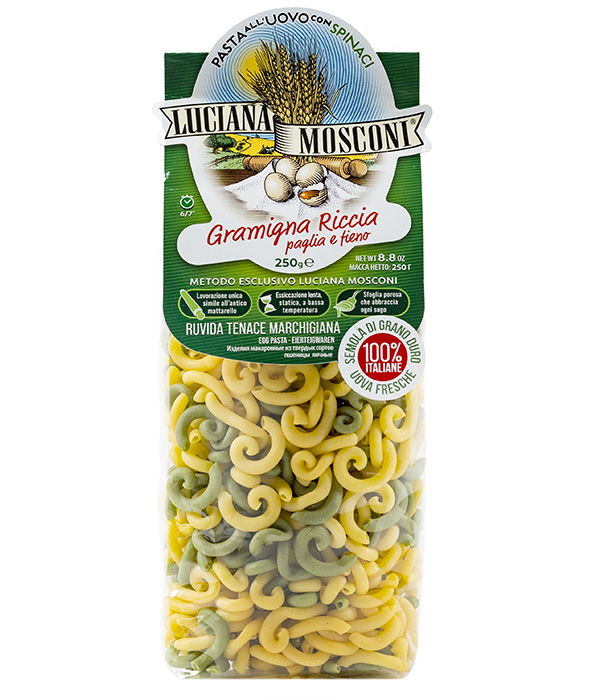 Gramigna riccia Paglia e Fieno all´uovo 250g | Luciana Mosconi