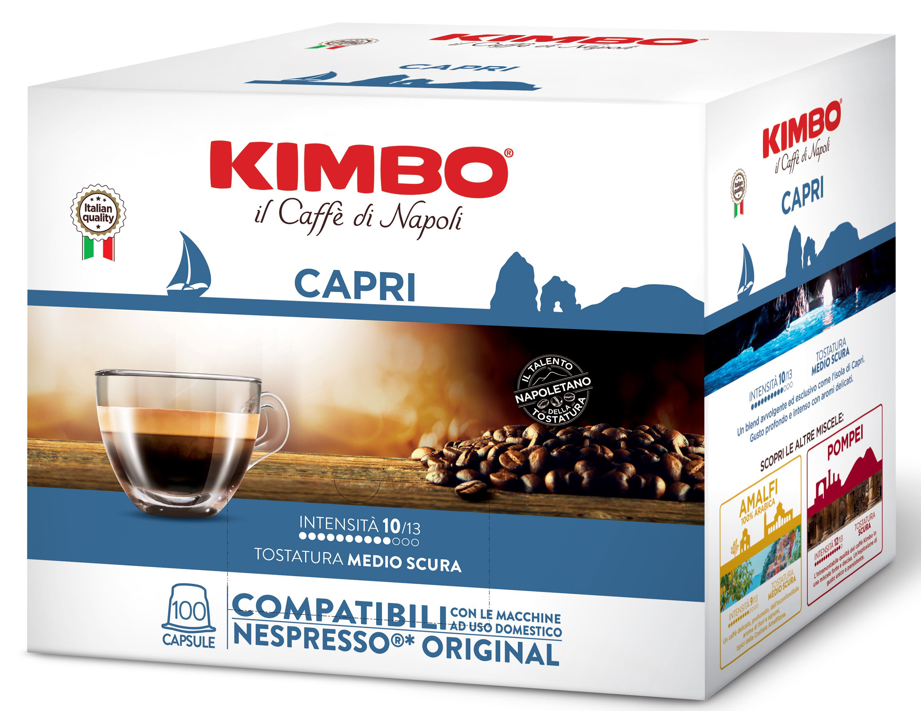 Capri 100 Cialde Pads 730g/Pads ESE/ Kimbo
