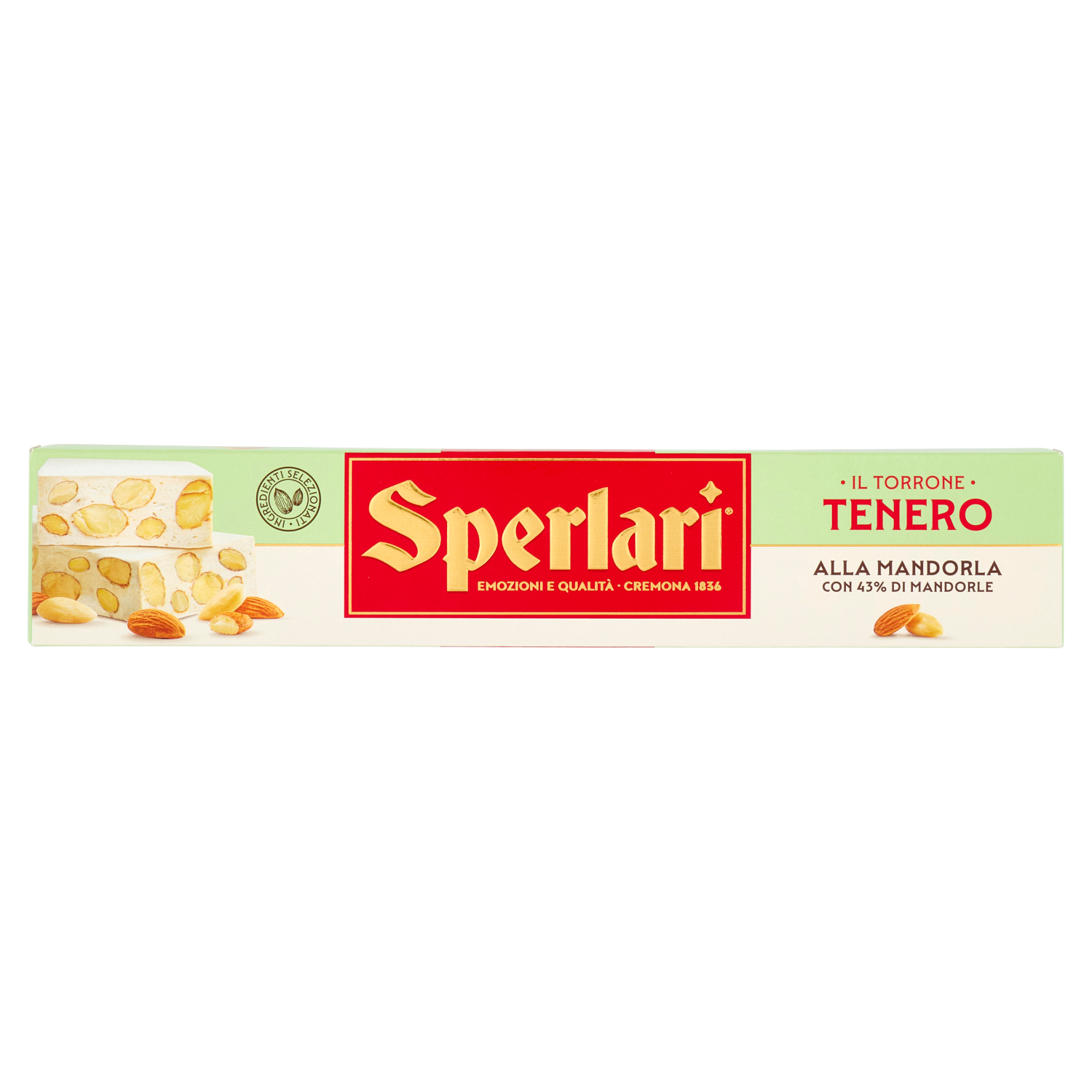 Nougat Torrone mit Mandeln, hart  150g/ Sperlari