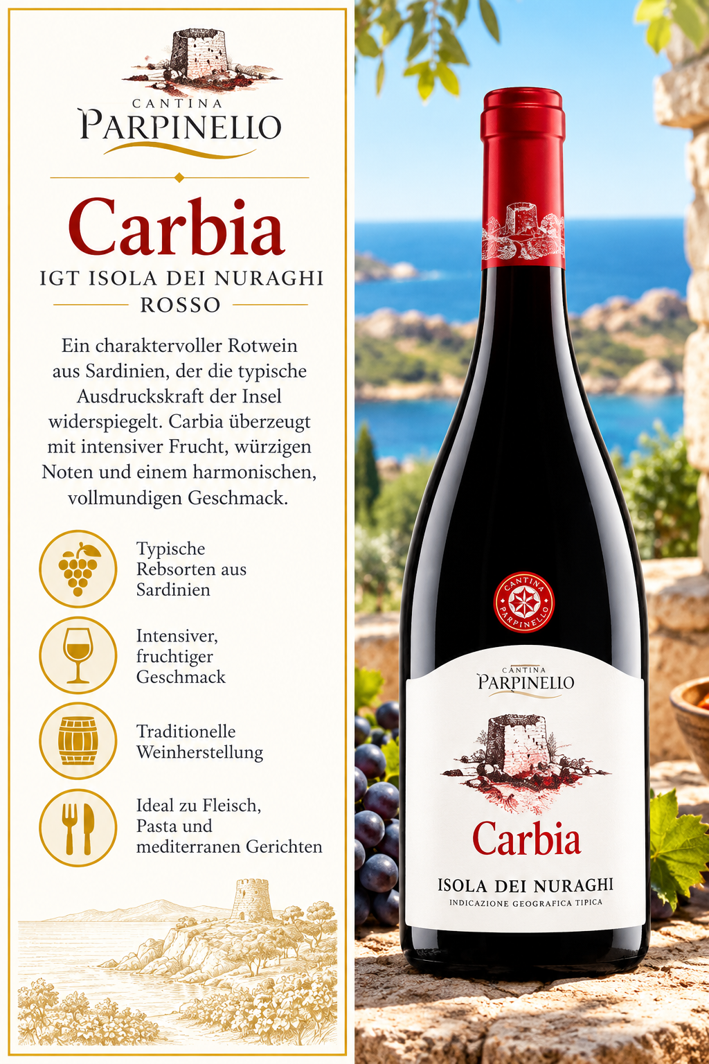 Rotwein, Flasche, Etikett, Italien, Islandizurugsuh