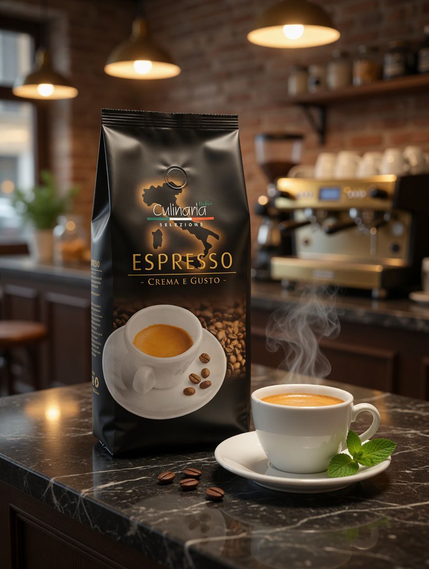Kaffee, Espresso, Kaffeebohnen, Kaffeemaschine, Packung