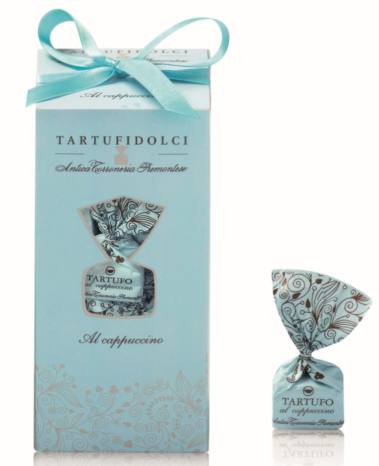Trüffelpralinen Tartufo Box Cappuccino 160g personalisierbar/Antica Torroneria Piemontese
