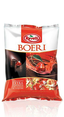 Zartbitterschokopralinen mit Kirschenlikör Boeri 205g | Rovelli