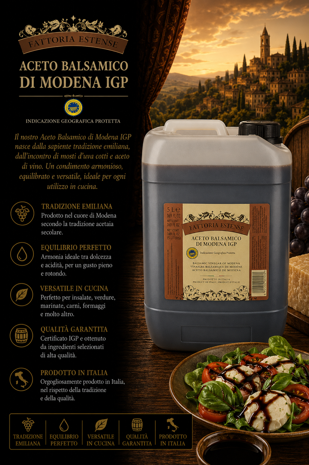 aceto balsamico, modena, IGP, tradizione emiliana
