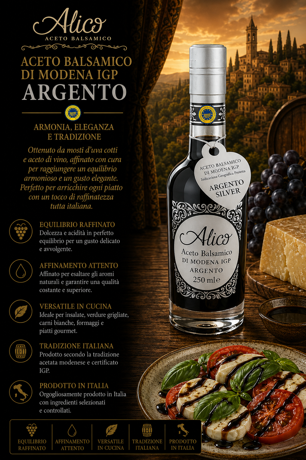 Aceto Balsamico, Argento, Vinageilbottle, Balsamico, Küche