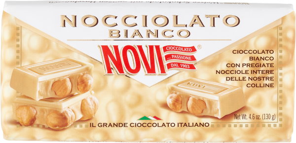 Schokoladetafel Nocciolato Bianco 130g | Novi