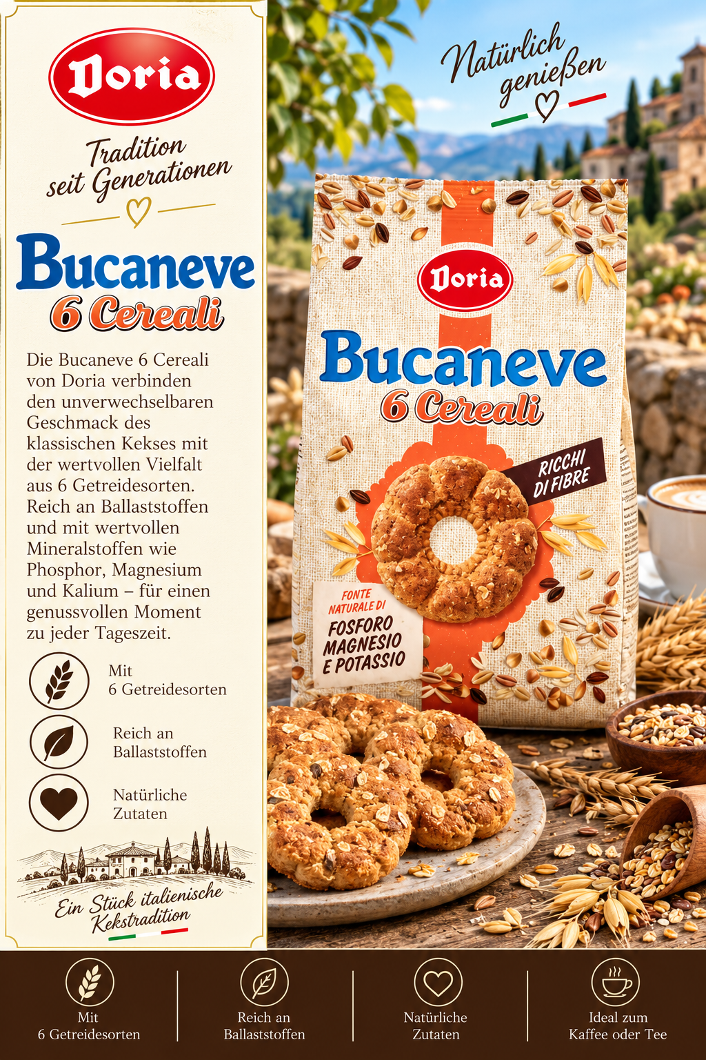 Biscotti, Leinsamen, Keks, Getreide, Natürliche Zutaten