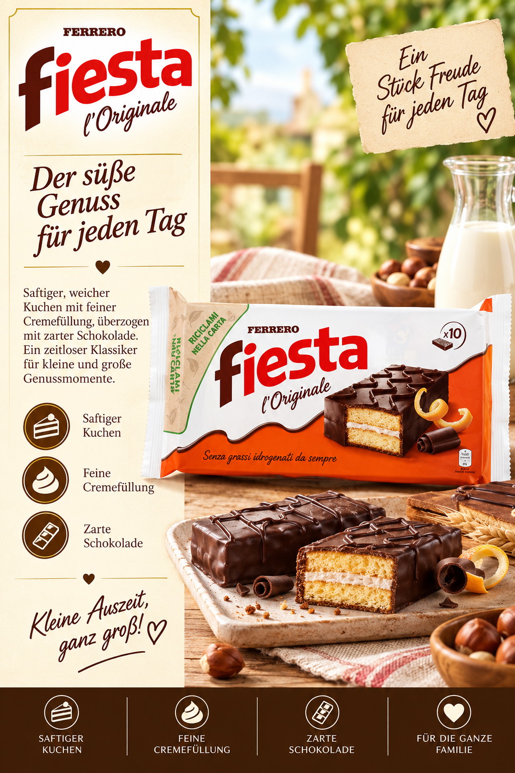 Kuchen, Schokolade, Riegel, Cremefüllung, Mandelschokolade