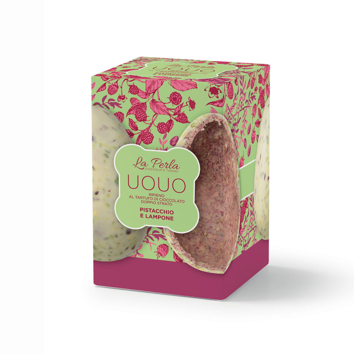 Mini Osterei mit  Pistazien und Himbeeren 100g | La Perla