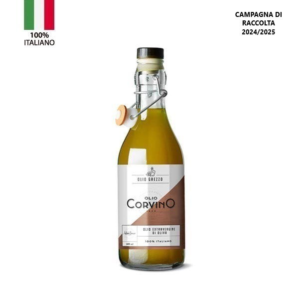 Olio extra vergine Colline d´Abruzzo Grezzo 100% Italienisch Ungefiltert  0,5 Liter/Corvino