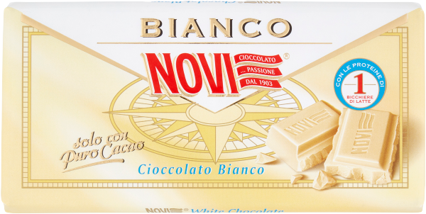Schokoladetafel BIANCO weiße Schokolade 100g | Novi