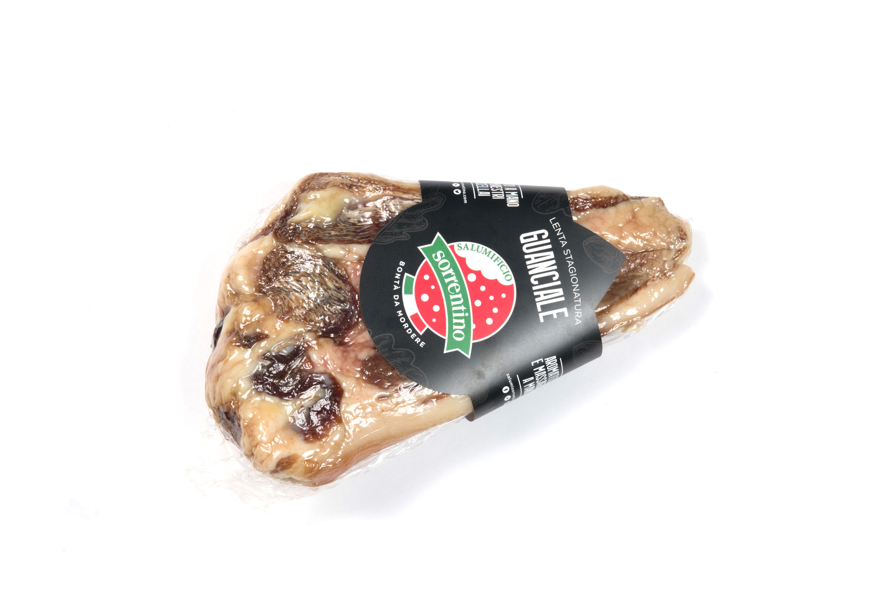Sorrentino Guanciale suino natur  zirka 1,5Kg , Preis pro Kg (cod. 1215NV) | Sorrentino 