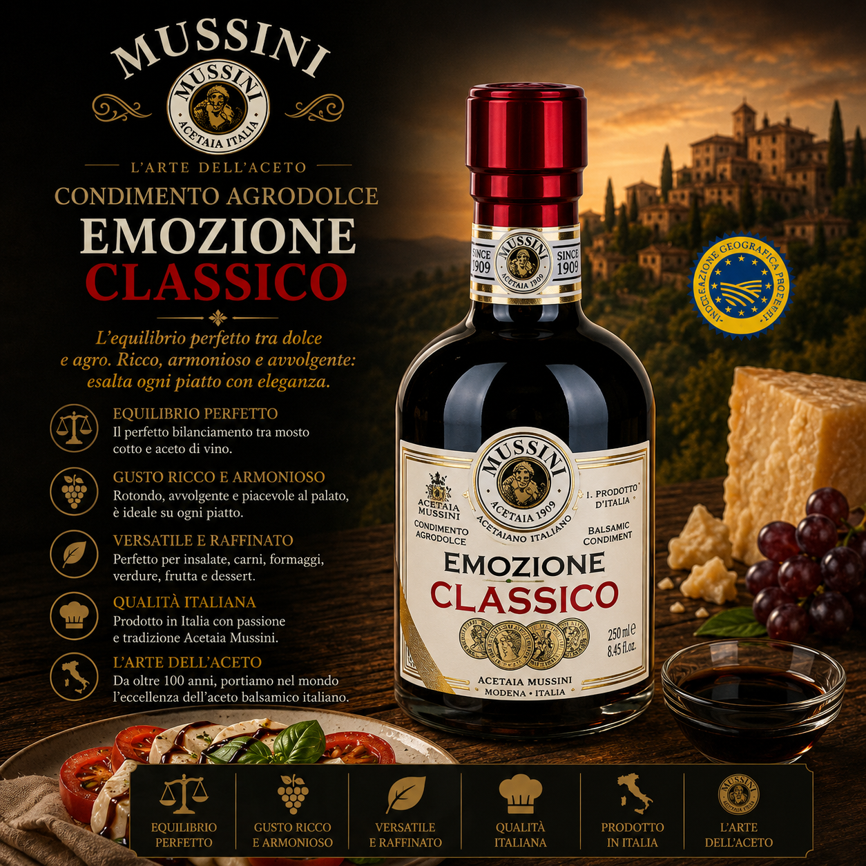 Balsamico, Condimento, Aceto, Flasche, Emozione Classico