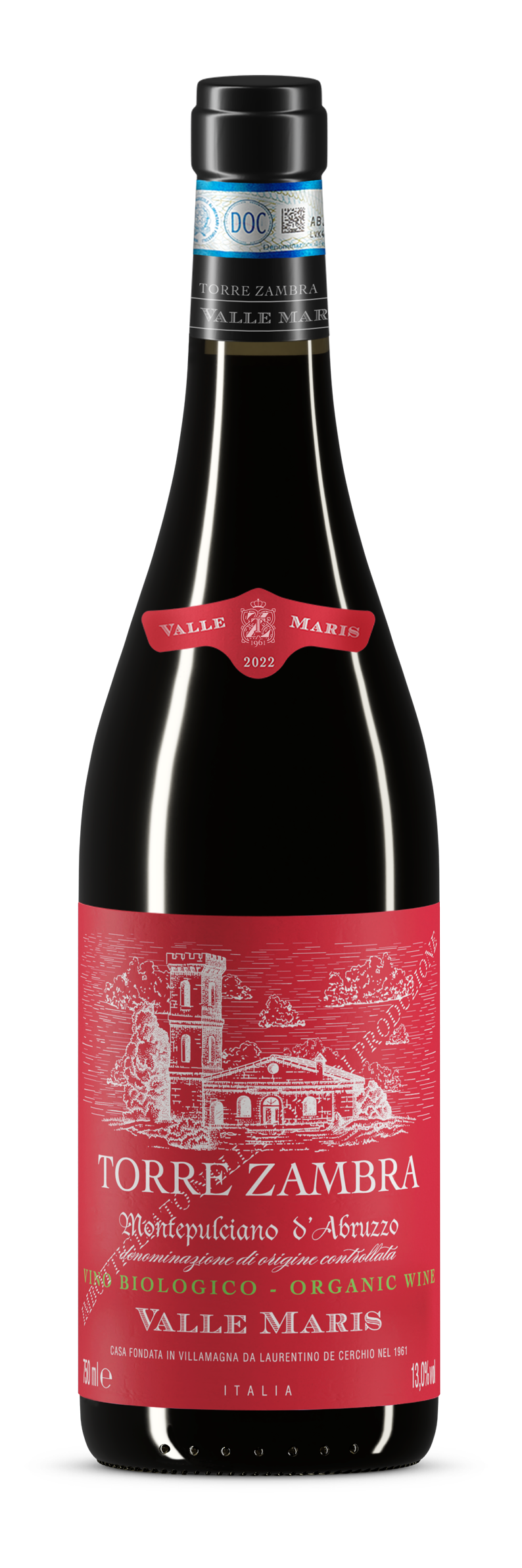 Montepulciano d'Abruzzo DOC Valle Maris 13,5% 0,75l - 2022 | Torre Zambra