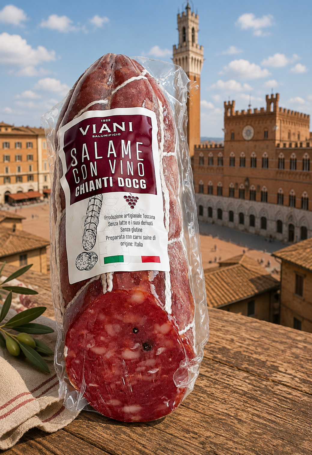Salame, Schinken, Chiant DOCG, Italien, Wurstware