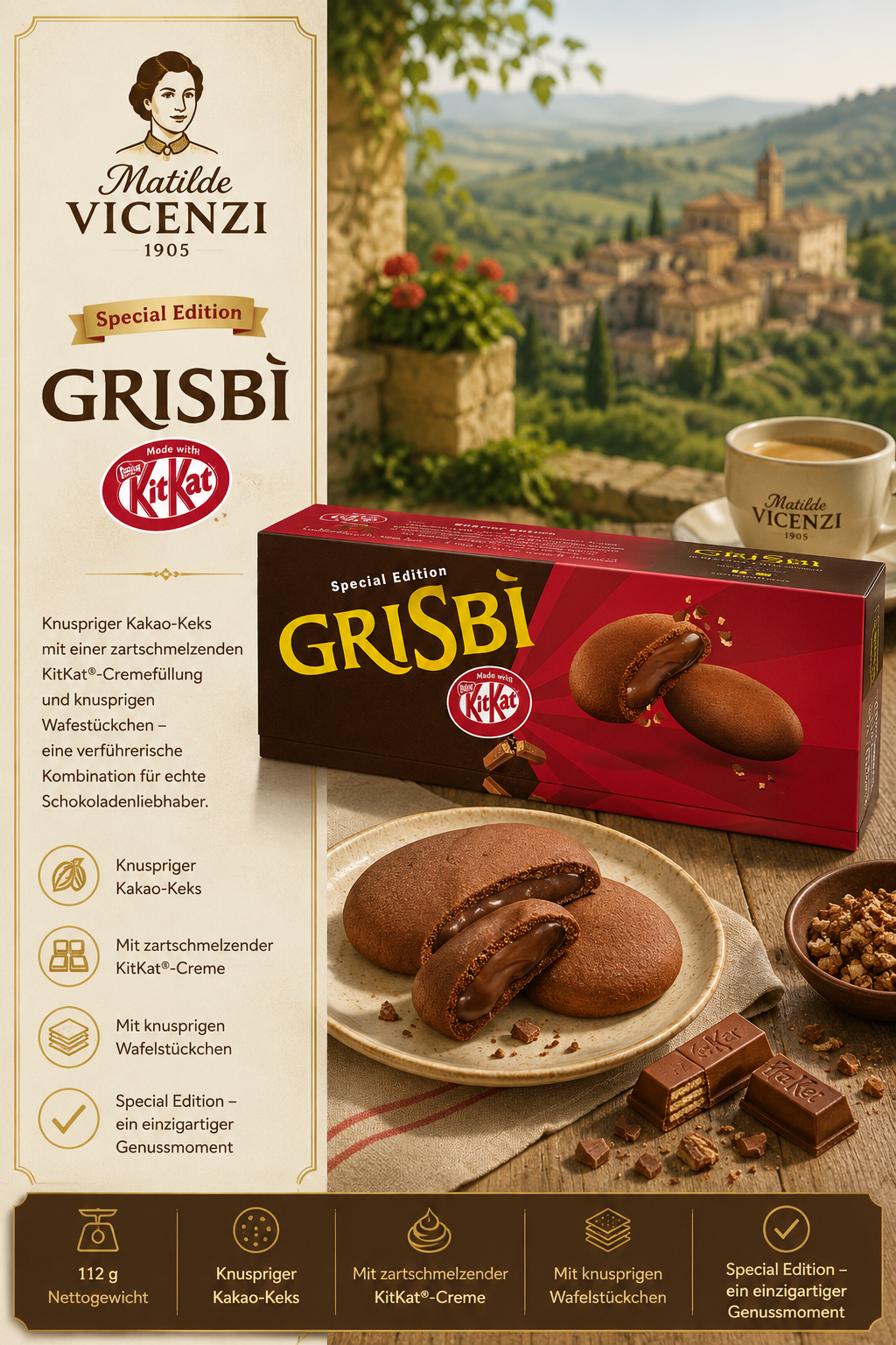 Grisbi, Kakaokeks, KitKat, Schokoladenkeks, Special Edition