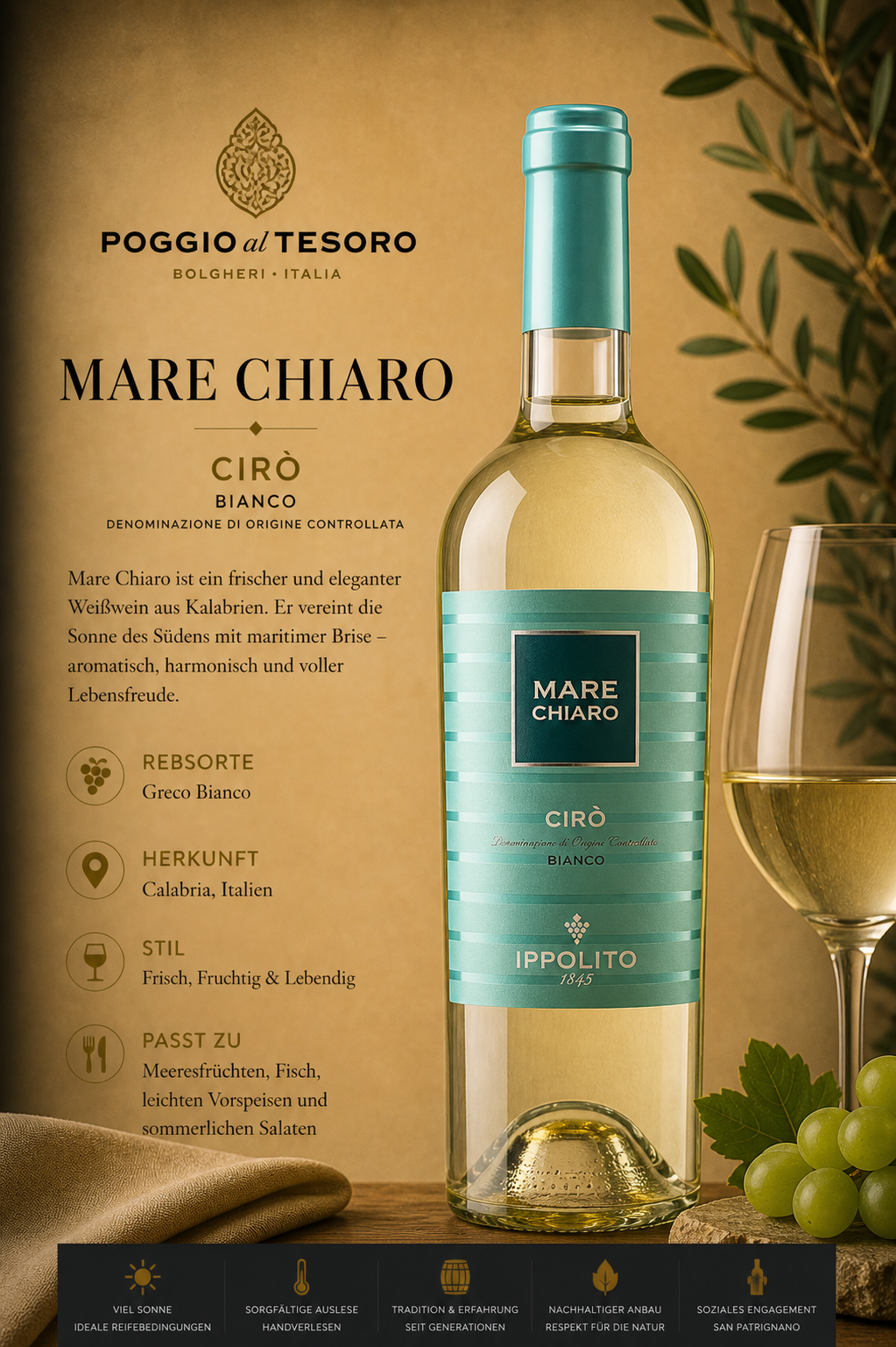 weisswein, flasche, weinflasche, italien, cirò