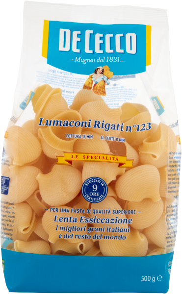 Lumaconi rigati Nr.123 500g | De Cecco