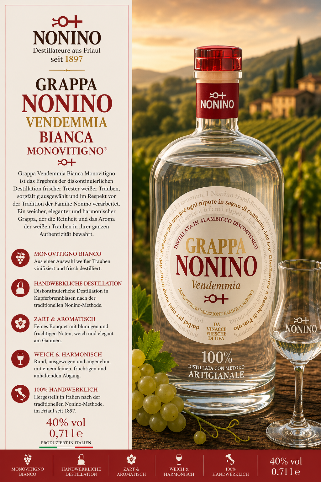 grappa, nonino, vendemmia, bianco, monovitigno