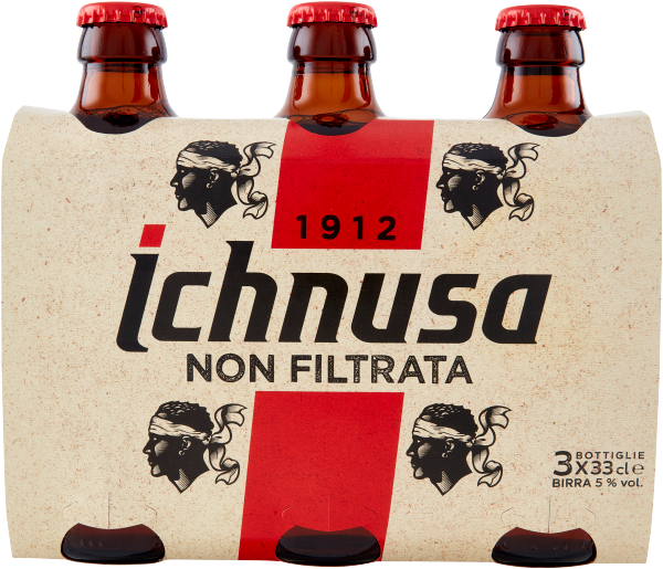 Birra Ichnusa Ungefiltert "Non Filtrata" 5% 3x 0,33l 3er-Pack/ Ichnusa
