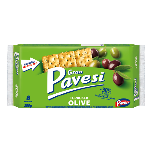 Gran Pavesi Crackers Olive 280g | Gran Pavesi