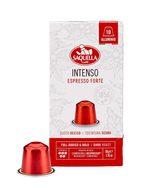 Bar Italia Espresso Intenso Forte 10 x 5g Kapseln | Saquella