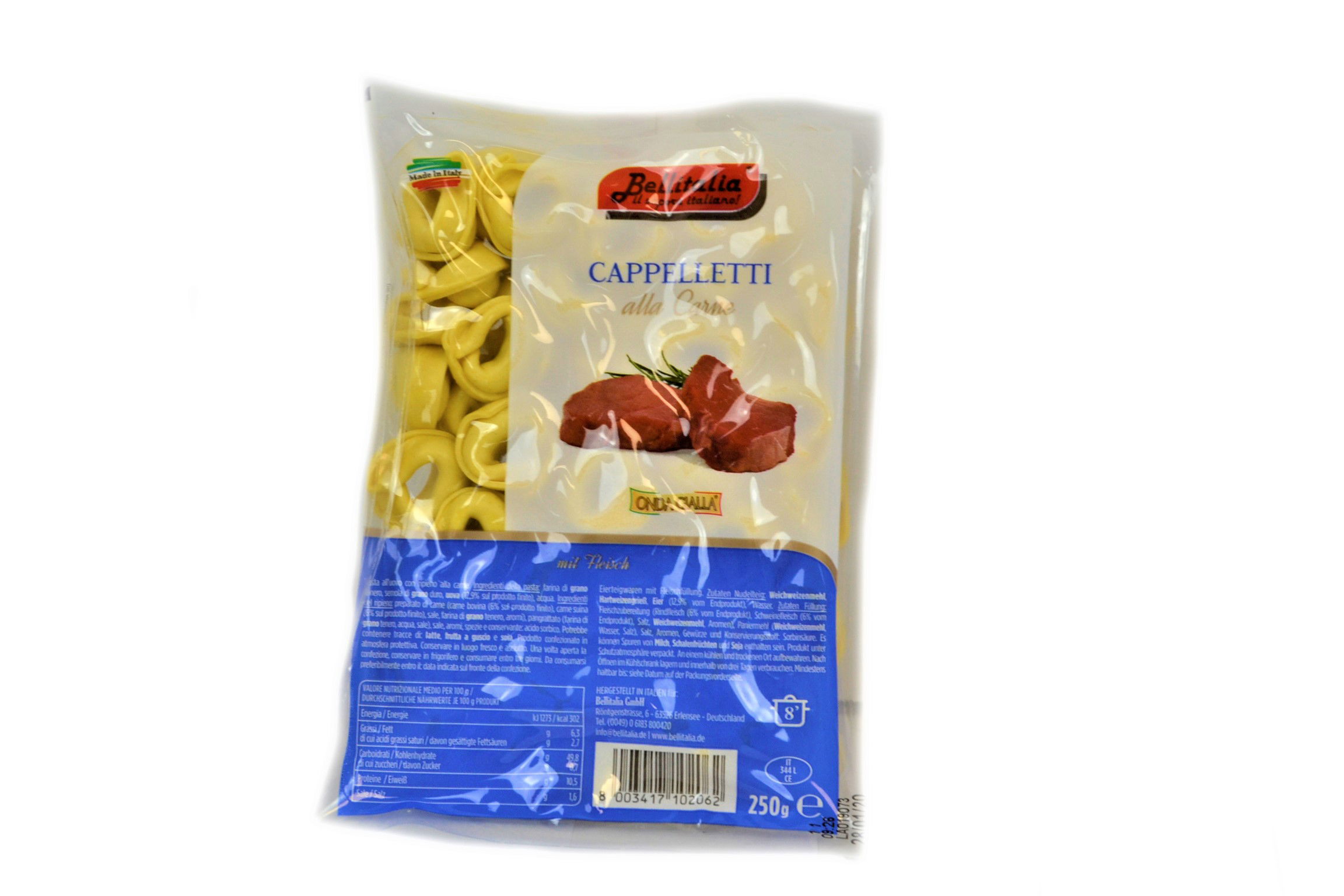 Cappelletti con carne 250 g /Bellitalia