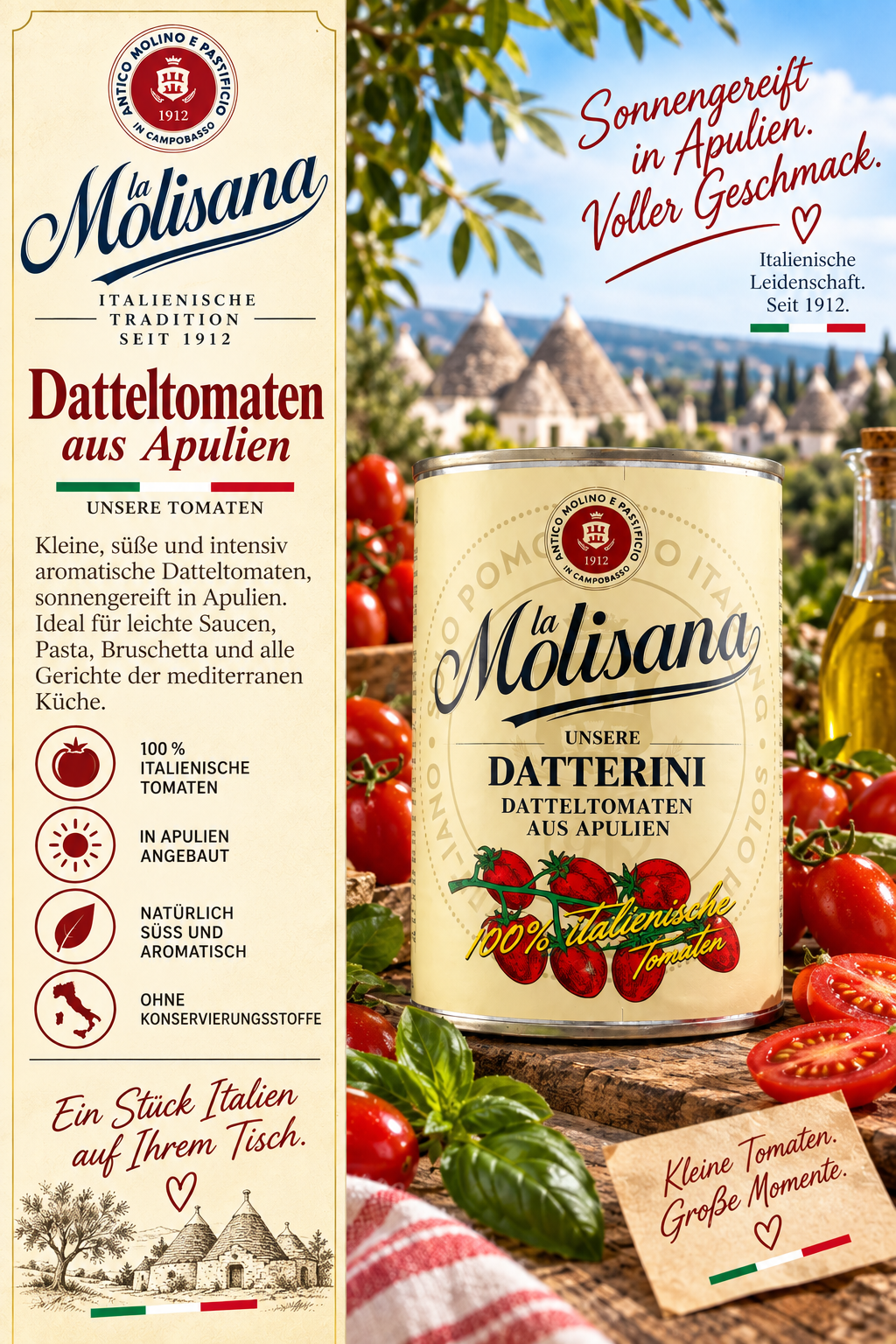 Datteltomaten, Datterini di Puglia 400g | La Molisana