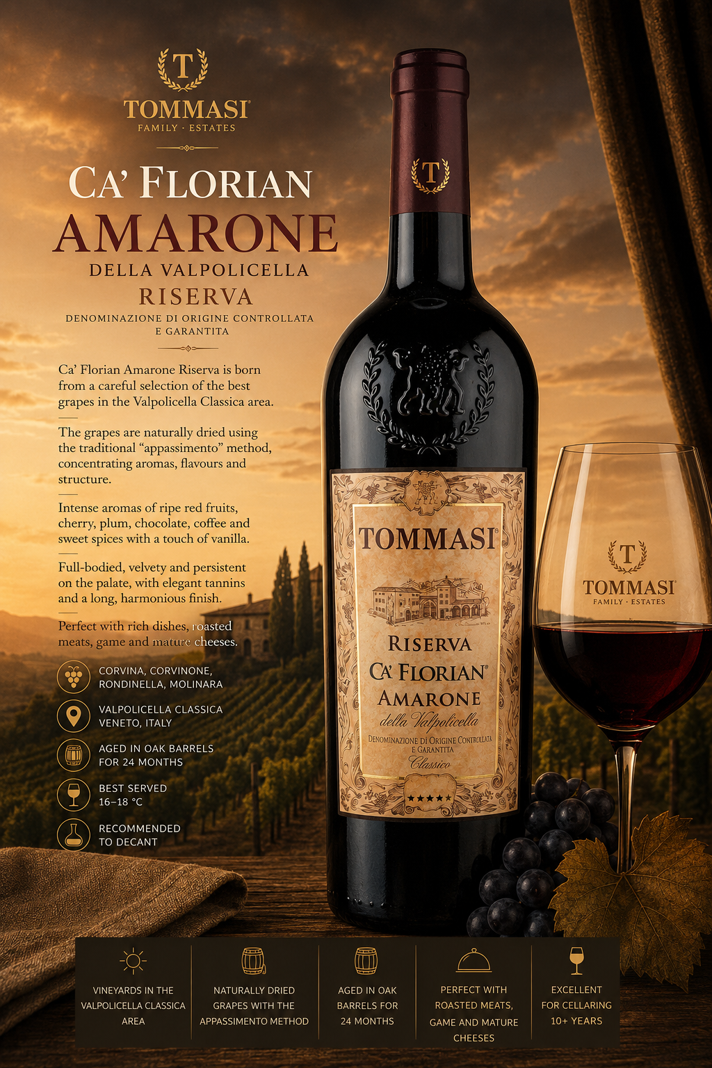 wein, amaroné, riserva, valpolicella, glaswein