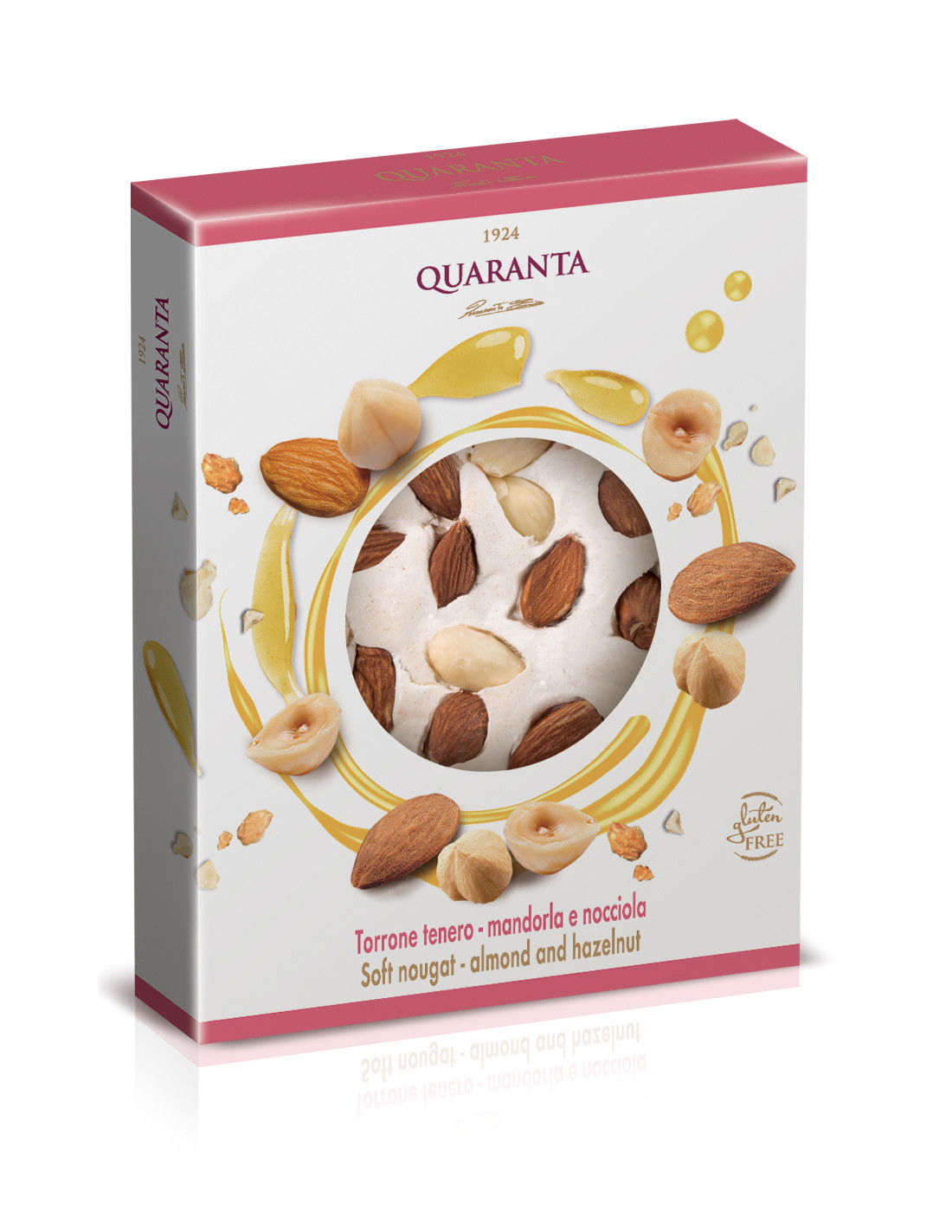 Weicher Nougat Mattonella mit Mandeln & Haselnüssen 135g | Quaranta
