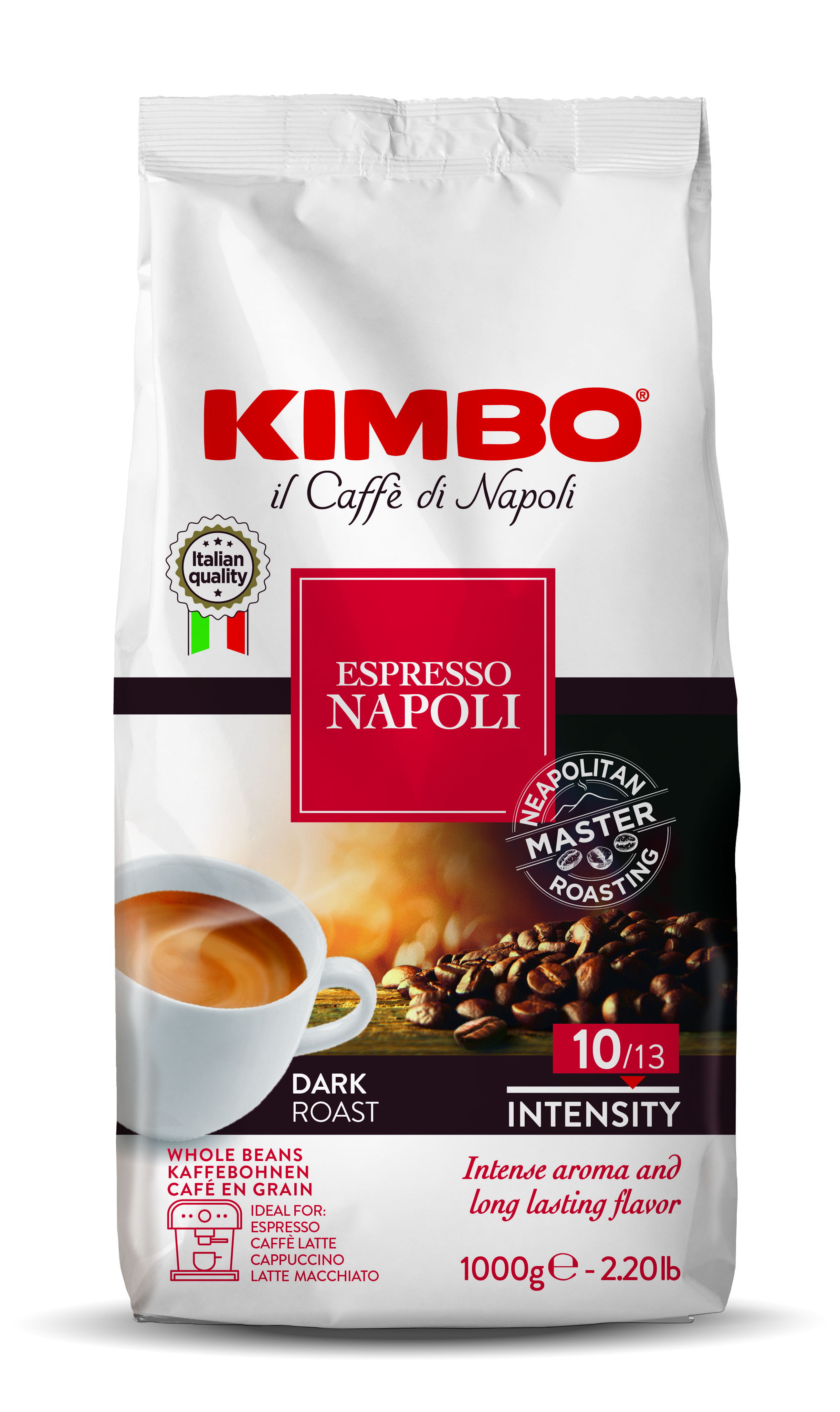 Caffe Kimbo Espresso Napoli 1Kg ganze Bohnen | Kimbo > MHD 7/24!