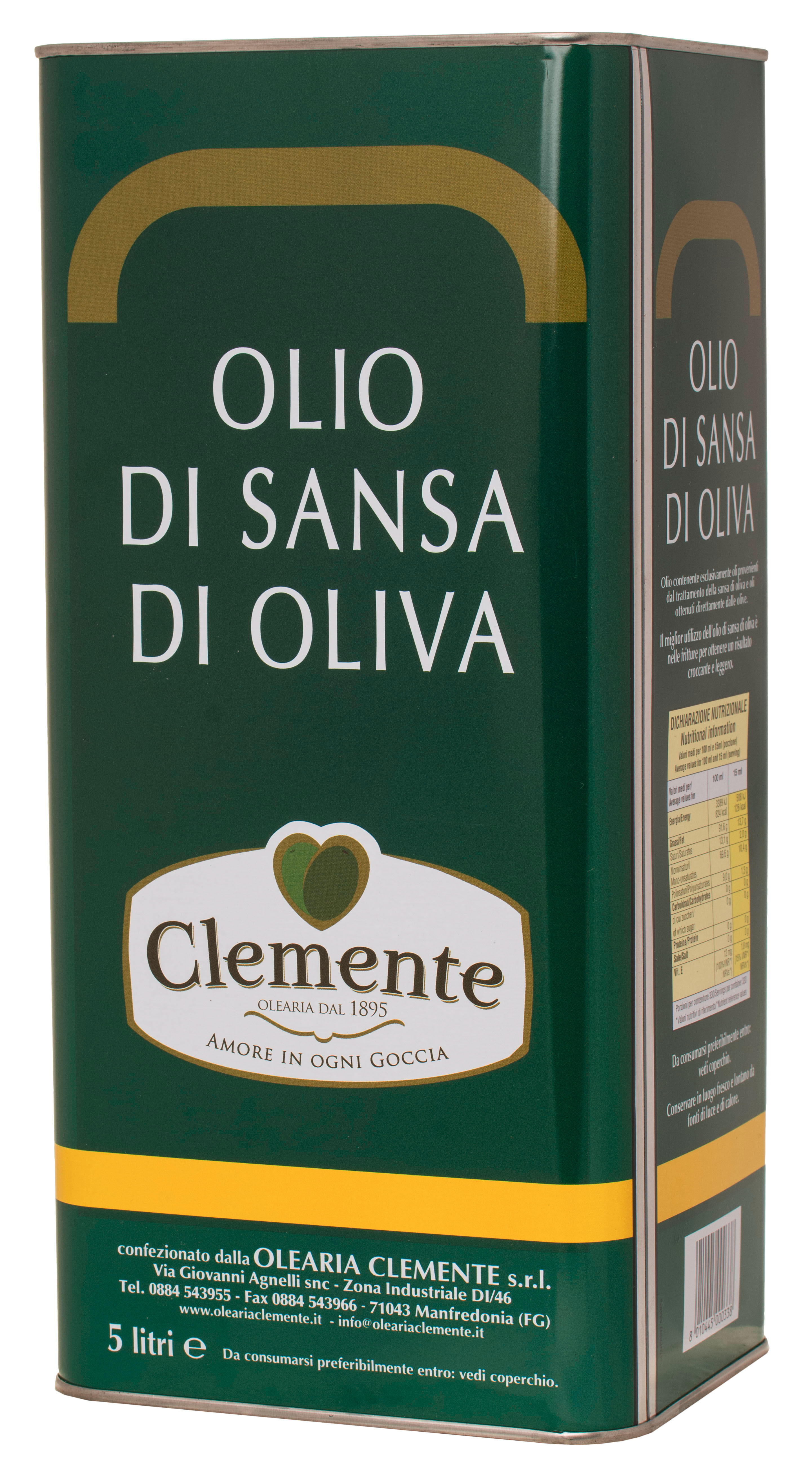 Olio di Sansa Tresteröl 5 liter /Clemente