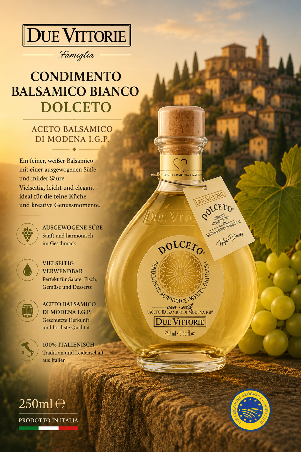 Balsamico, Dolceto, Aceto balsamico, Flasche, 250 ml