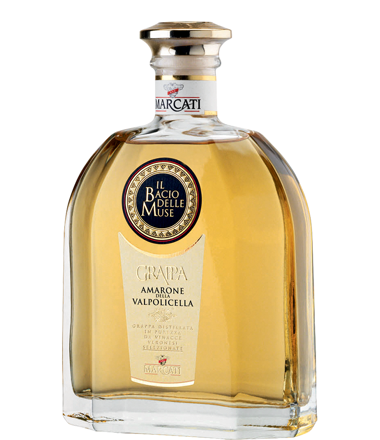 Grappa di Amarone della Valpolicella - Il Bacio delle Muse 0,7l 40%/Marcati
