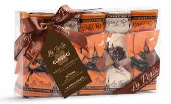 Trüffelpralinen Tartufi gemischt in der Box Extreme und Perla Bianca 145g | La Perla